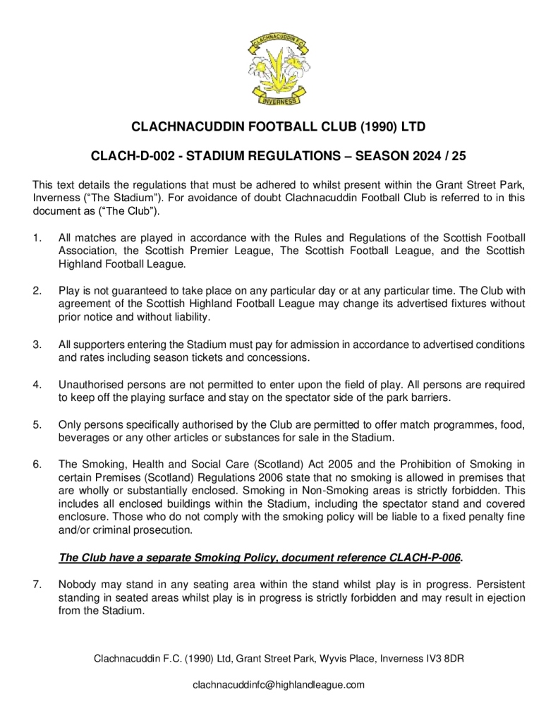 thumbnail of CLACH-D-002 – STADIUM REGULATIONS – SEASON 2024 25